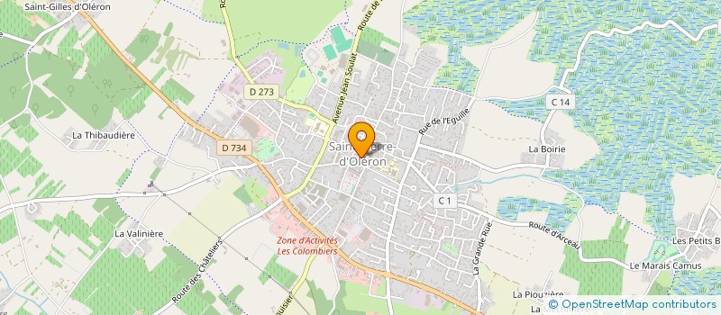 localisation de l'entreprise ZOMIA à SAINT PIERRE D'OLERON