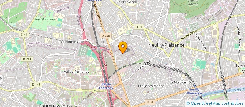 localisation de l'entreprise ZONDA ELECTRO à FONTENAY-SOUS-BOIS