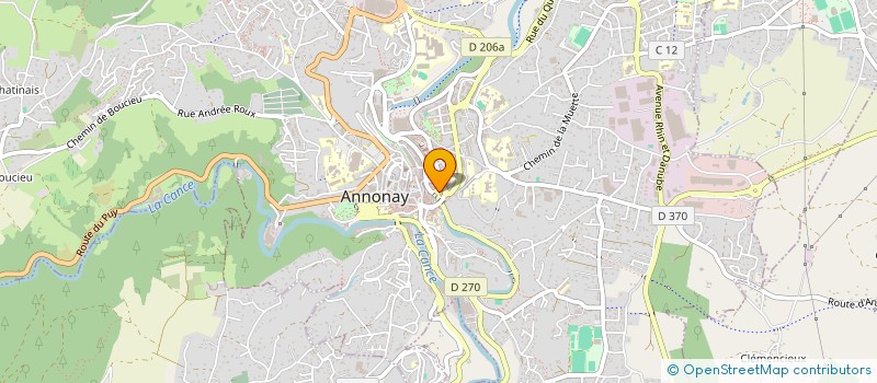 localisation de l'entreprise ZONE 51 à ANNONAY