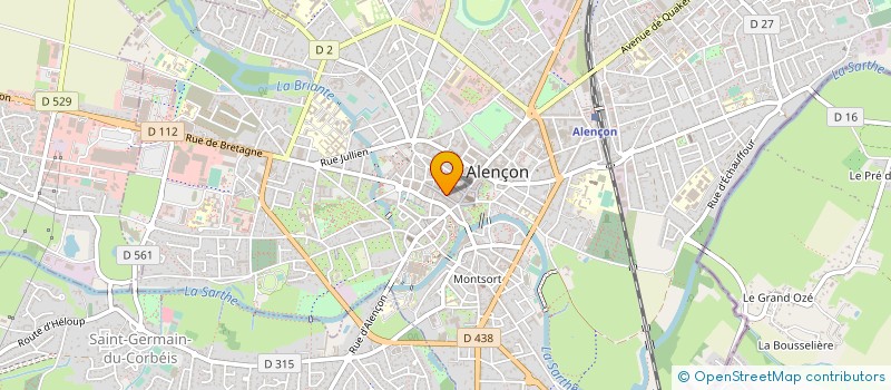localisation de l'entreprise ZONE 61 à ALENCON
