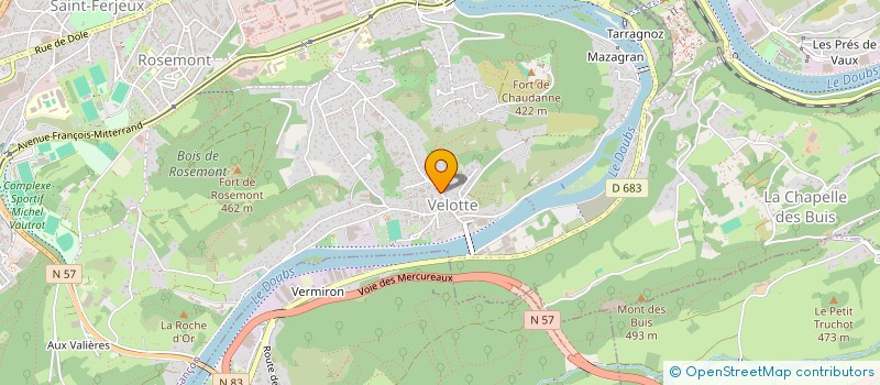 localisation de l'entreprise ZONE A PUBLIER  BESANCON