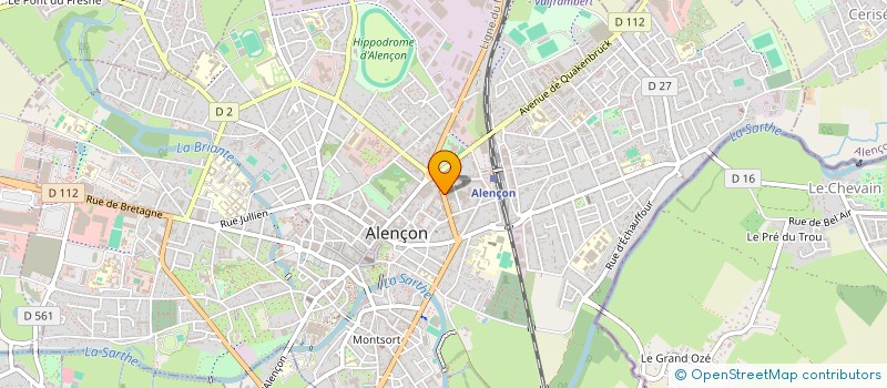 localisation de l'entreprise ZONE ACTIVE PRODUCTION à ALENCON