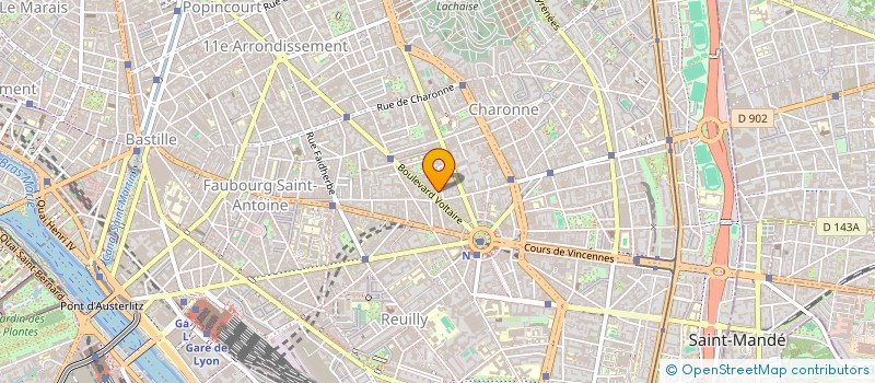 localisation de l'entreprise ZONE-AH! - FABRIQUONS UNE VILLE SOUTENABLE  PARIS