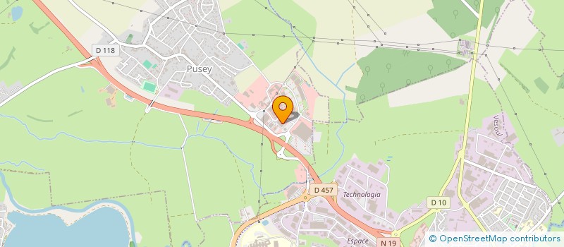 localisation de l'entreprise ZONE BV 70 à PUSEY