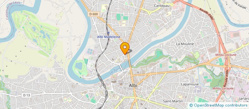 localisation de l'entreprise ZONE CENT FRONTIERES à ALBI