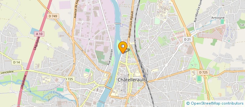 localisation de l'entreprise ZONE D'ARTS à CHATELLERAULT
