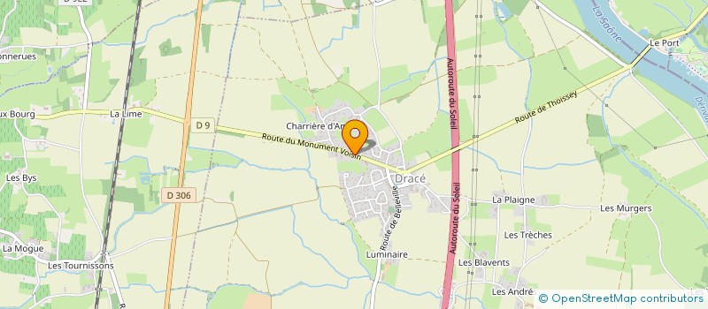 localisation de l'entreprise ZONE DES AYOLLES 1  DRACE