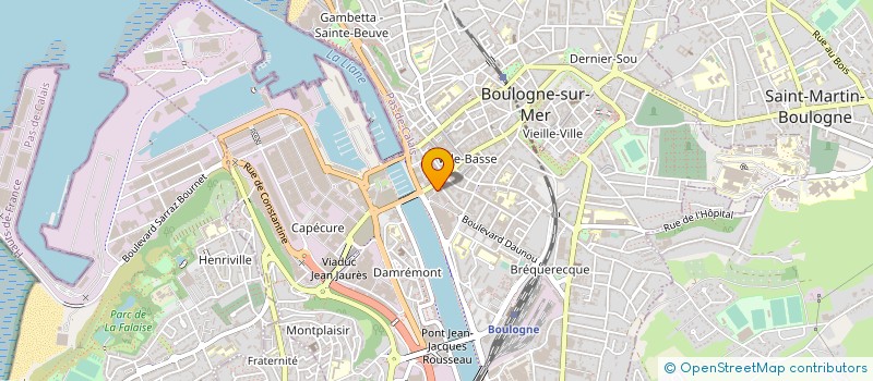 localisation de l'entreprise ZONE FRANCHE à BOULOGNE-SUR-MER