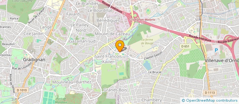 localisation de l'entreprise ZONE INDUSTRIELLE DES JONCAUX  GRADIGNAN