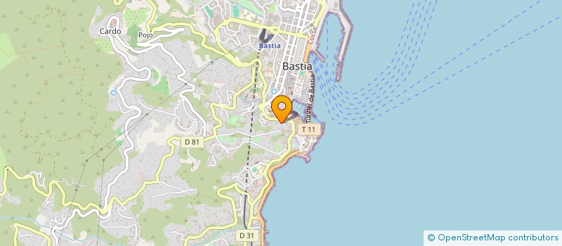 localisation de l'entreprise ZONE LIBRE à BASTIA