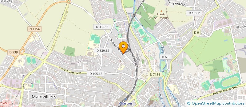 localisation de l'entreprise ZONE ROUGE PROD à CHARTRES