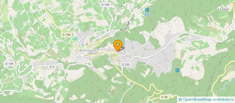 localisation de l'entreprise ZONE ROUGE SUD  BONNIEUX