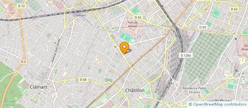 localisation de l'entreprise ZONEGLASS  CHATILLON