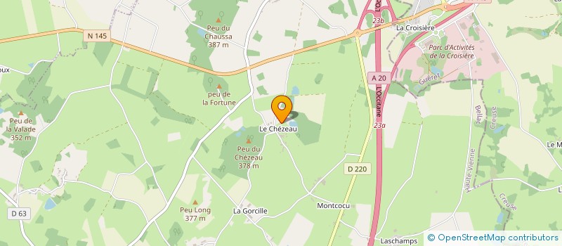 localisation de l'entreprise ZONES RURALES A DEFENDRE A LA CROISIERE à SAINT-AMAND-MAGNAZEIX
