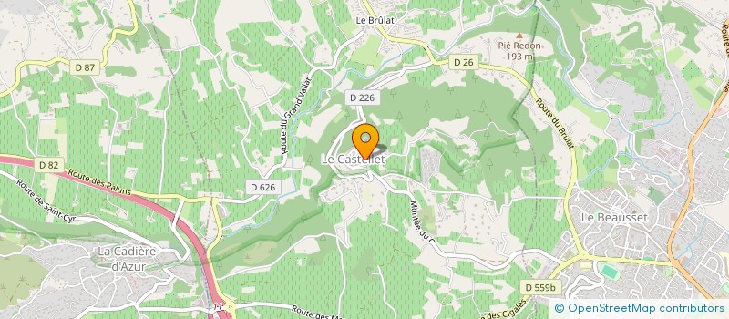 localisation de l'entreprise ZONGO à LE CASTELLET