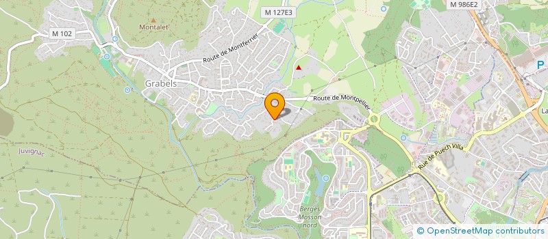 localisation de l'entreprise ZONGO ISABELLE B  GRABELS