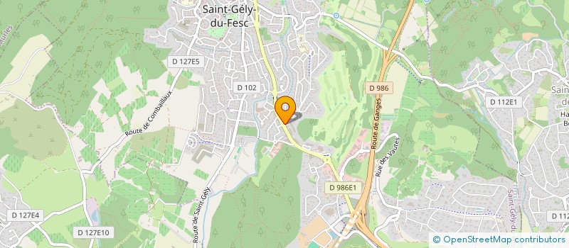 localisation de l'entreprise ZONODRIFT  SAINT-GELY-DU-FESC