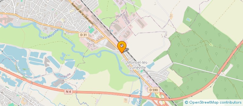 localisation de l'entreprise ZONTA CLUB DE LUNEVILLE ET SA REGION  MONCEL-LES-LUNEVILLE