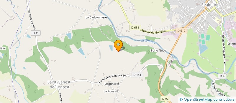 localisation de l'entreprise ZOO-PARC DES FELINS, LES 3 VALLEES à SAINT-GENEST-DE-CONTEST