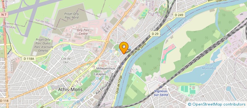 localisation de l'entreprise ZOODRIVE à ATHIS-MONS