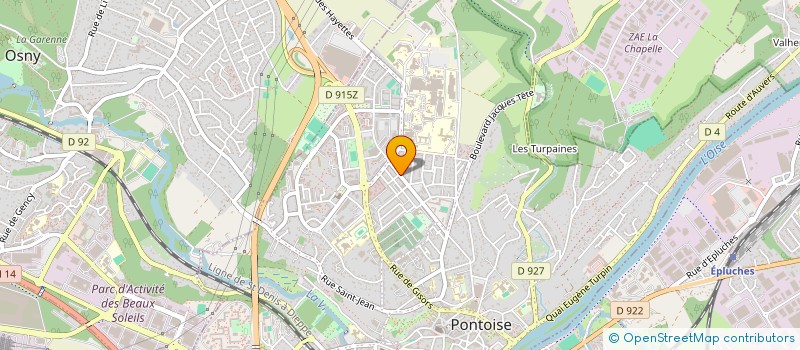 localisation de l'entreprise ZOOL 95 à PONTOISE