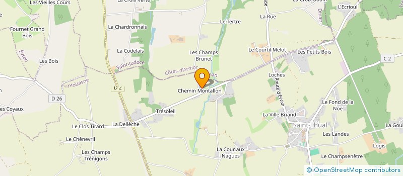 localisation de l'entreprise ZOOLOISIRS à QUEBRIAC