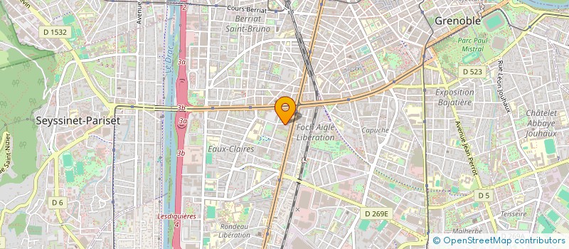 localisation de l'entreprise ZOOM AVANT à GRENOBLE