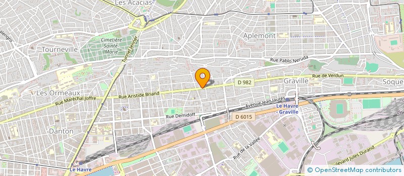 localisation de l'entreprise ZOOM AZUR  LE HAVRE