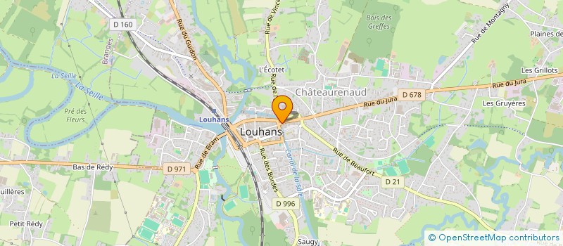 localisation de l'entreprise ZOOM ENTREPRISES à LOUHANS