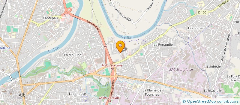 localisation de l'entreprise ZOOM ENTRETIEN à ALBI