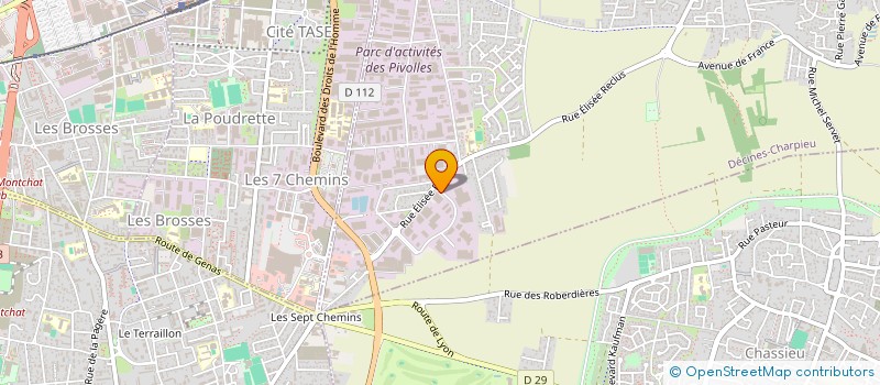 localisation de l'entreprise ZOOM EQUIPEMENTS à DECINES-CHARPIEU