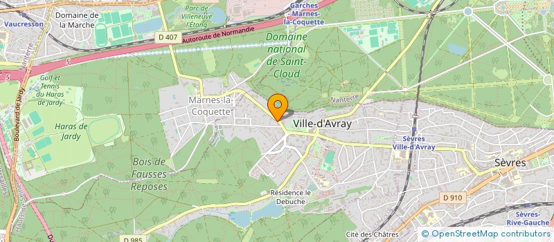 localisation de l'entreprise ZOOM IMMOBILIER PROMOTION  VILLE-D'AVRAY