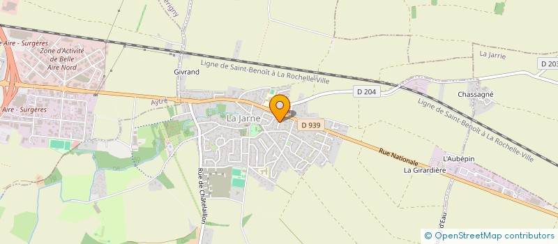 localisation de l'entreprise ZOOM JARDIN  LA JARNE