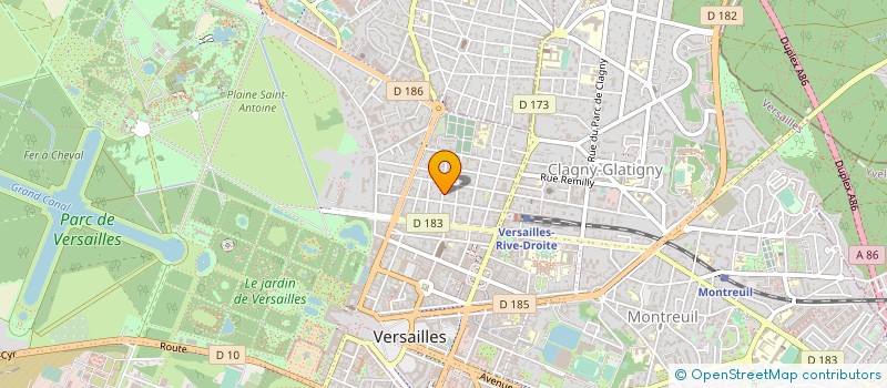 localisation de l'entreprise ZOOM L AGENCE à VERSAILLES