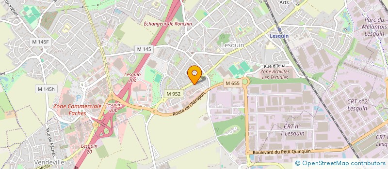 localisation de l'entreprise ZOOM SUR LILLE à LESQUIN