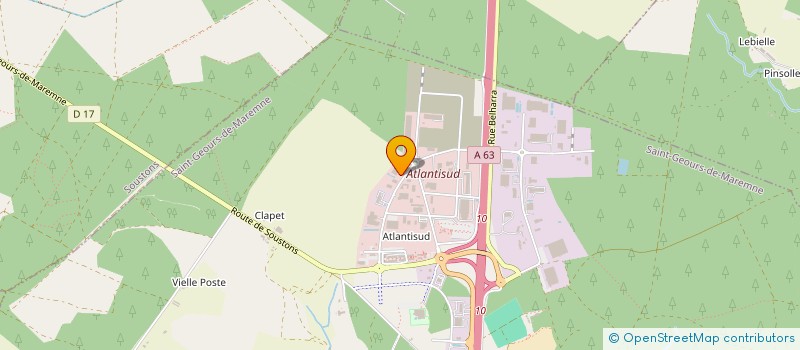 localisation de l'entreprise ZOOMALIA à SAINT-GEOURS-DE-MAREMNE