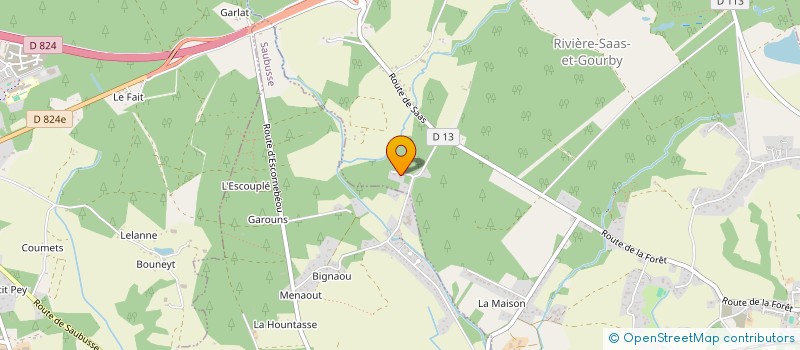 localisation de l'entreprise ZOONE ZEN  RIVIERE-SAAS-ET-GOURBY