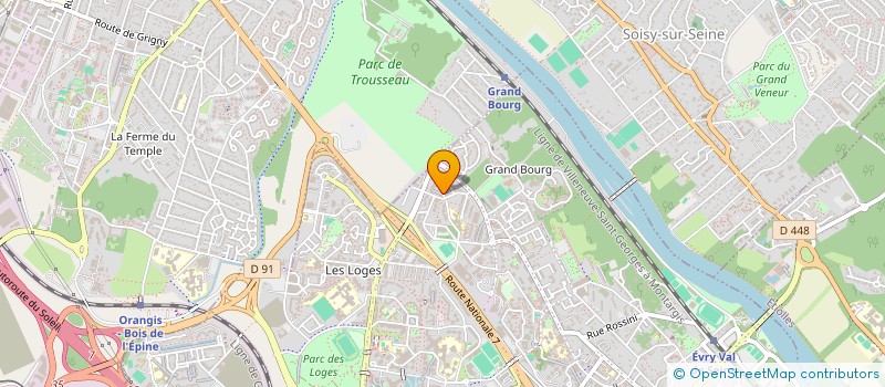 localisation de l'entreprise ZOOTOPIA  EVRY-COURCOURONNES