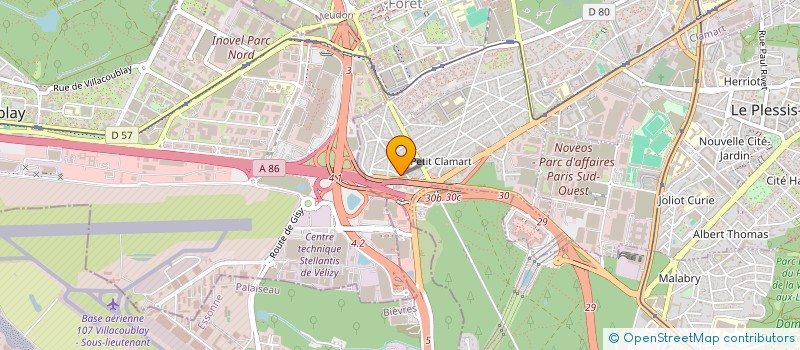 localisation de l'entreprise ZOPA à CLAMART