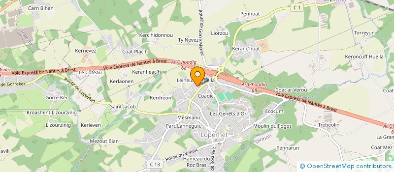 localisation de l'entreprise ZOPAG  PLOUGASTEL-DAOULAS