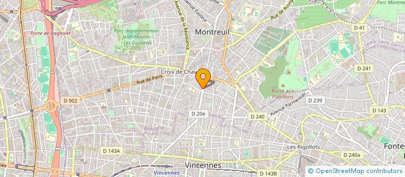localisation de l'entreprise ZOR.FILMS à MONTREUIL
