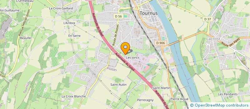 localisation de l'entreprise ZORA-TOURNUS à TOURNUS