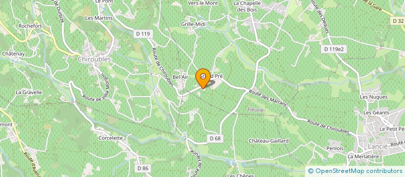 localisation de l'entreprise ZORDAN à FLEURIE