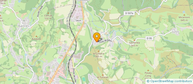 localisation de l'entreprise ZORDAN PAYSAGES  JULOS