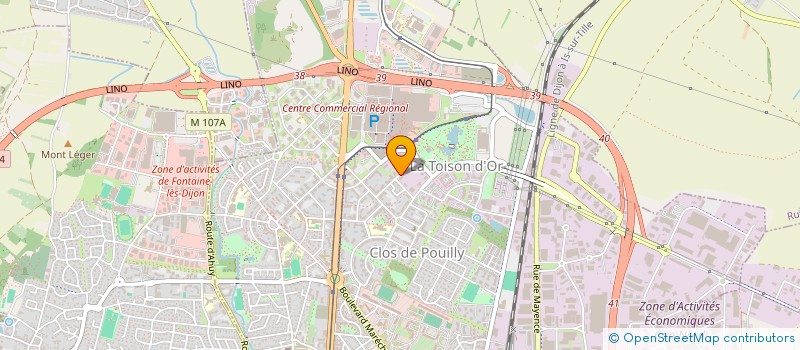 localisation de l'entreprise ZORION  DIJON