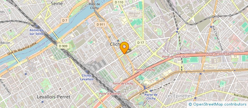 localisation de l'entreprise ZOU ! à CLICHY