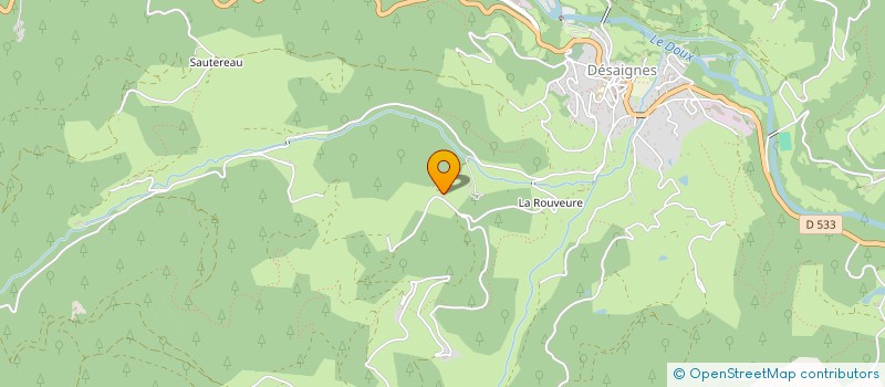 localisation de l'entreprise ZOU'GASPI  DESAIGNES