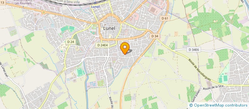 localisation de l'entreprise ZOU ! ON JOUE.  LUNEL