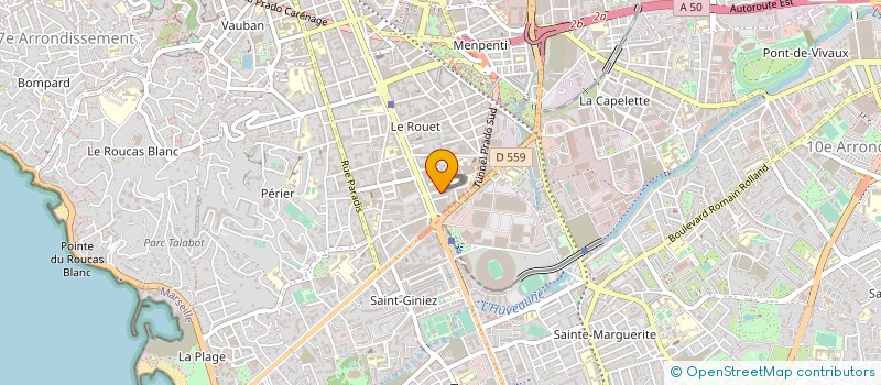 localisation de l'entreprise ZOUAGHI à MARSEILLE
