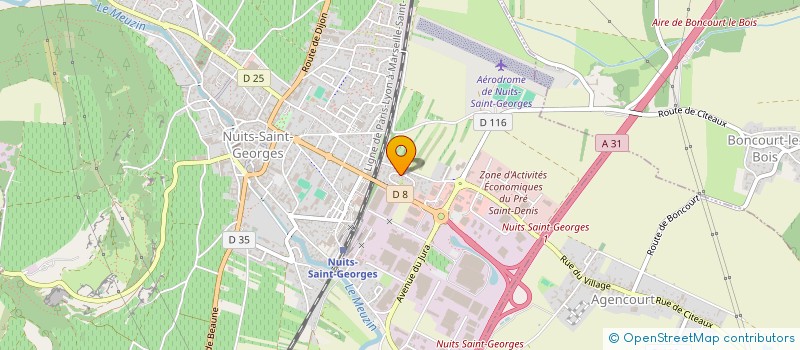 localisation de l'entreprise ZOUANE & COBOS à NUITS-SAINT-GEORGES